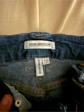 Women’s Like Nee Good American Indigo Blue High-Rise Jeans size 2